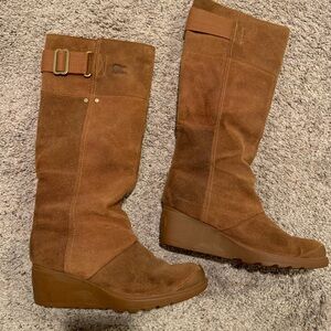 Sorel high wedge boots , size 7. Great condition